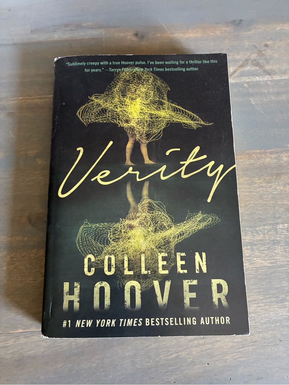 Verity Paperback - Black and Yellow Cover